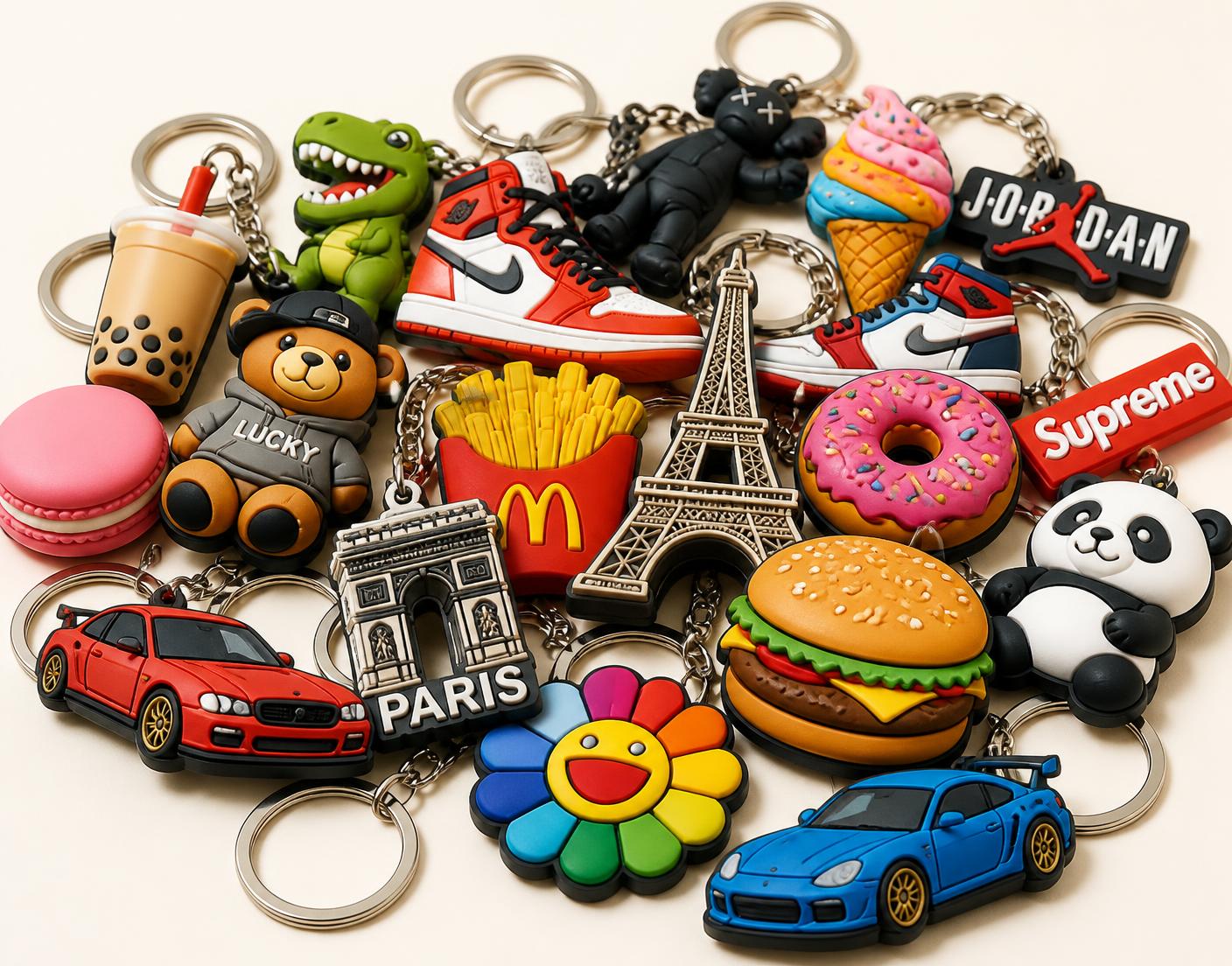 Collection de porte-clés MINIKO en PVC souple